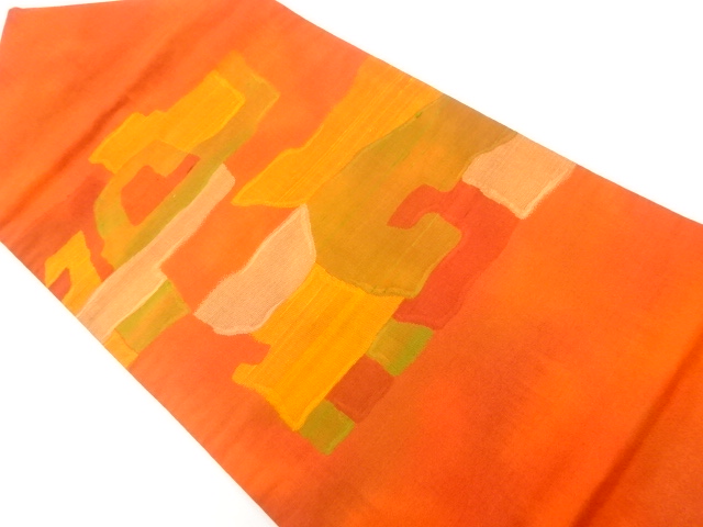 JAPANESE NAGOYA OBI / WOVEN GEOMETRIC